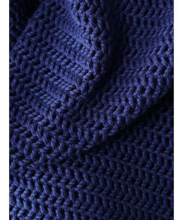 AMERICAN HOLIC 透かし編み半袖ニットプルオーバー Blue