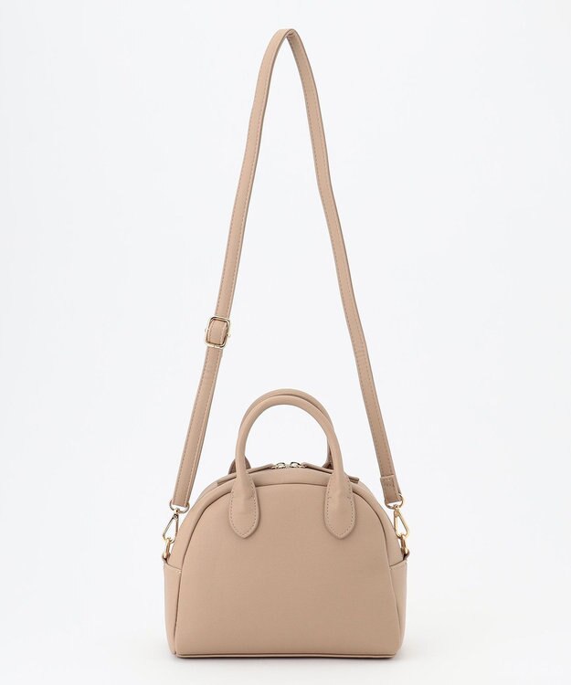 UNBILLION cachecache / WEB限定2wayラウンドミニボストンバッグ ベージュ