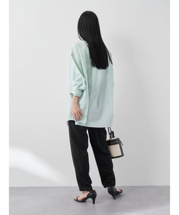 earth music&ecology テーパードパンツ Black