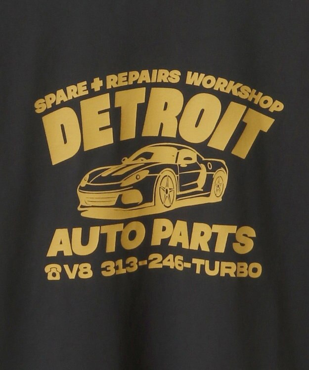 Green Parks ■ＲＵＳＳＥＬＬ　プリントショートスリーブＴＥＥ Charcoal Gray