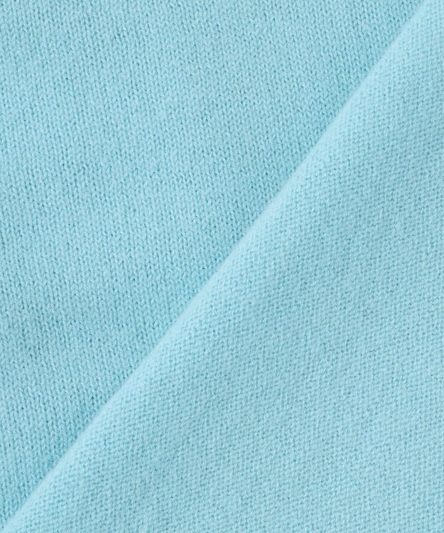 自由区 【洗える】セミウーステッドウールタートルネック ニット メンソール×ライトグレー