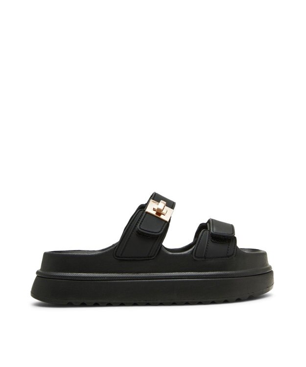 STEVE MADDEN BIGSCHMONA-J 厚底ダブルベルトサンダル ブラック