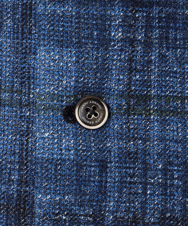 JOSEPH ABBOUD 【イタリア素材/軽量/ストレッチ】サマーツィードジャージープリントベスト ネイビー系4