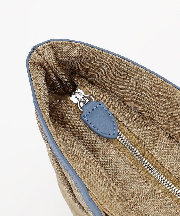 Y'SACCS リネンライク　イニシャルトート　Mサイズ ベージュ