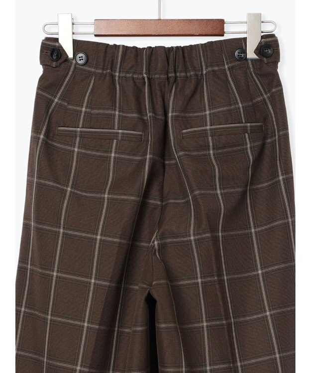 Te chichi パターンアソートワイドクロップトパンツ ブラウン