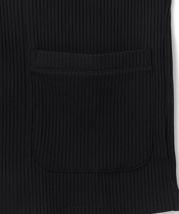 JOSEPH HOMME テックリブストレッチ ノーカラー・カットソージャケット ブラック系