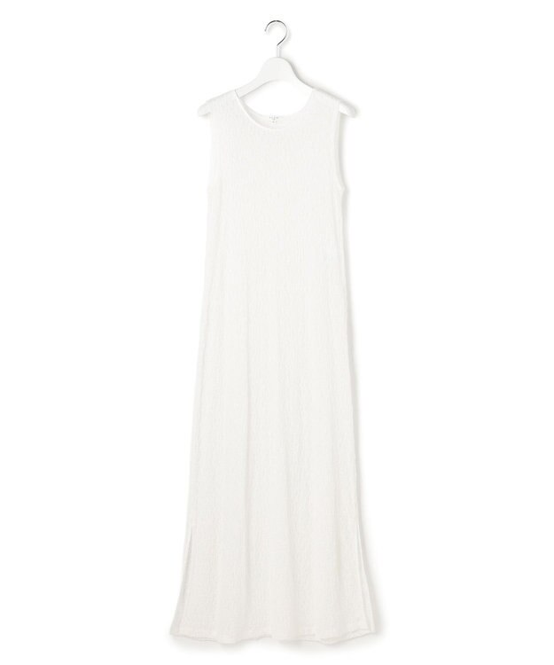 23区 L 【SLOW/一部店舗限定】リンクルレース レイヤード ワンピース ホワイト系