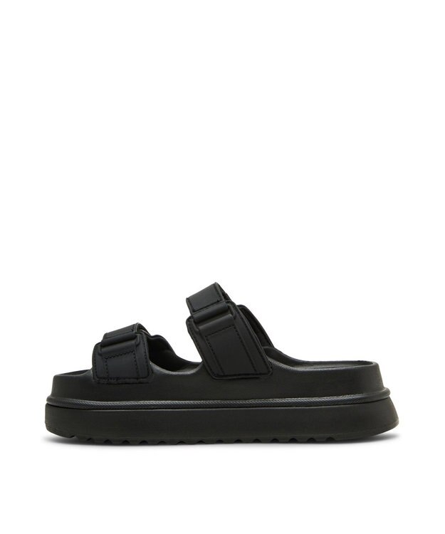 STEVE MADDEN BIGSCHMONA-J 厚底ダブルベルトサンダル ブラック