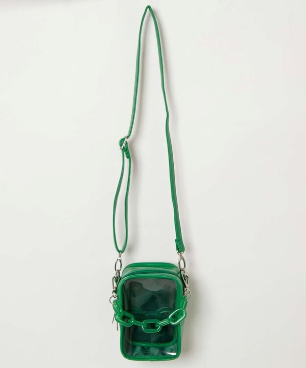 WEGO 【痛バ＆推し活グッズ】カラフルチェーンぬい痛ショルダー グリーン