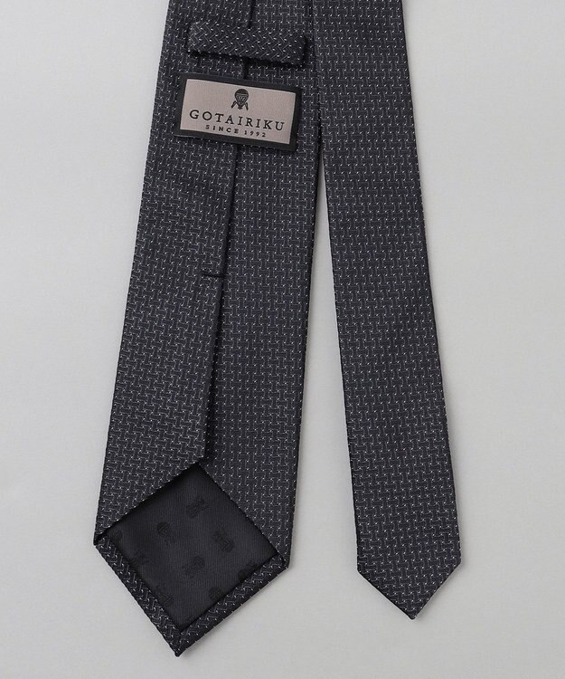 GOTAIRIKU GOTAIRIKU別注【日本製】シルク ネクタイ_小格子柄 ブラック系8
