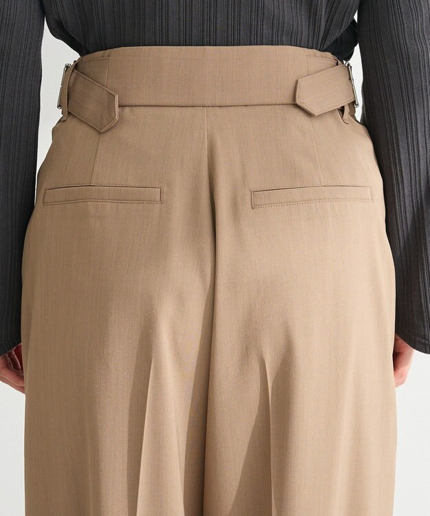 Green Parks タックワイドパンツ Mocha