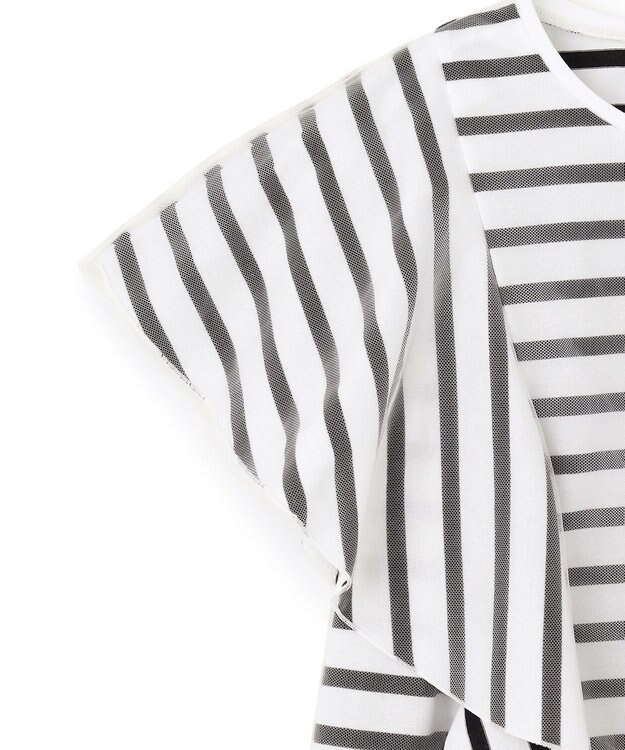 GRACE CONTINENTAL チュールレイヤードトップ ホワイト