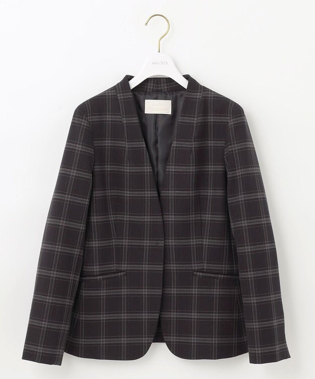 ANY SIS 【保温性あり/洗える】サーモ 2WAY ストレッチ ジャケット ネイビーベース