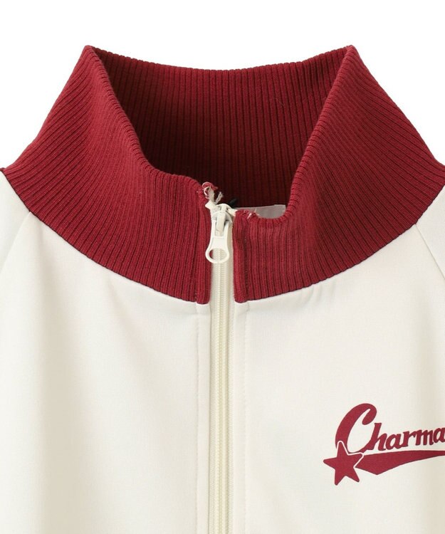 WEGO ロゴプリントトラックジャケット ワイン