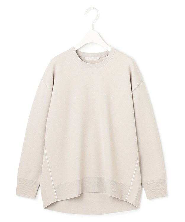 ICB L 【洗える】 シンセティックダブルフェイス ニットプルオーバー トープ系