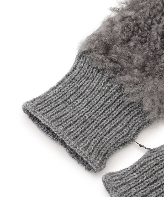 UNFILO フェイクファー グローブ グレーシャギー