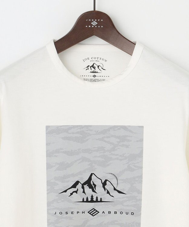 JOSEPH ABBOUD MOUNTAIN 【UNISEX】吸水速乾 オーガニックTシャツ ホワイト系