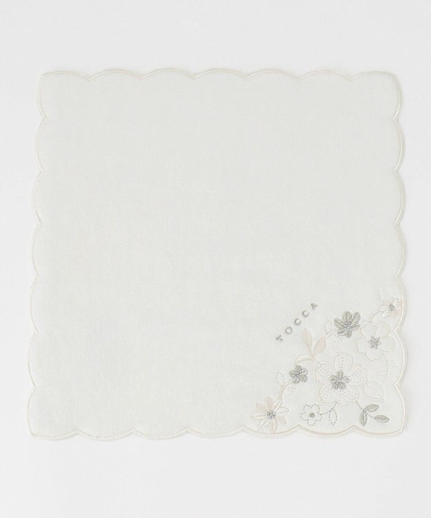 TOCCA 【TOWEL COLLECTION】CLEMATIS TOWELCHIEF タオルハンカチ ホワイト系