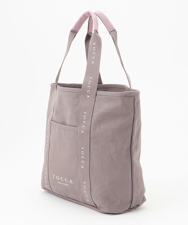 TOCCA 【WEB＆一部店舗限定】【A4サイズ対応】 DANCING TOCCA CANVASTOTE キャンバストートバッグ ライトグレー系