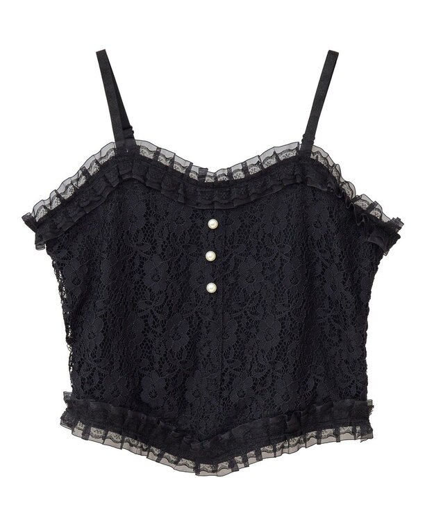 earth music&ecology コルセットライクキャミソール Black