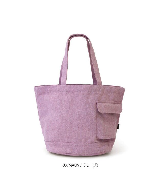 ROOTOTE 1018【A4サイズ収納】SN.ミディアム.リサイクルコットン-D 03：モーブ