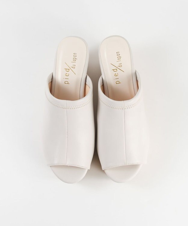 BONTRE 【pied du lapan/ピエドラパン】ストレッチミュールサンダル/50755ZI アイボリー