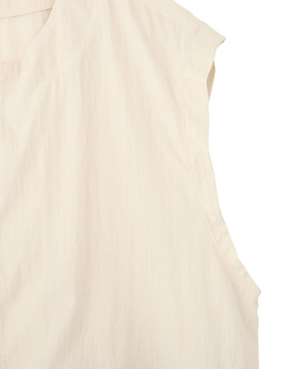 Green Parks ナイロンバルーンベスト Ecru