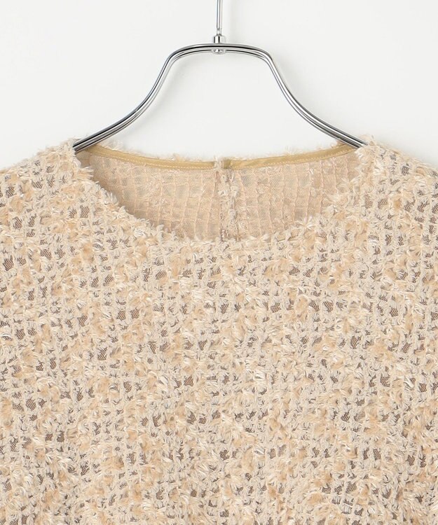 #Newans 【洗える】フィラッフィギャザースリーブブラウス ベージュ