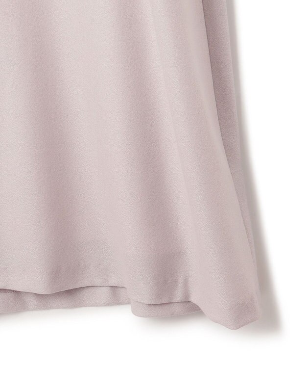 23区 ウールジョーゼット Aライン ワンピース ベージュ系