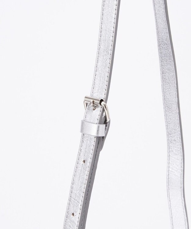 russet ソフトレザーシンプルショルダーバッグ【silver】(CE-1462) Silver