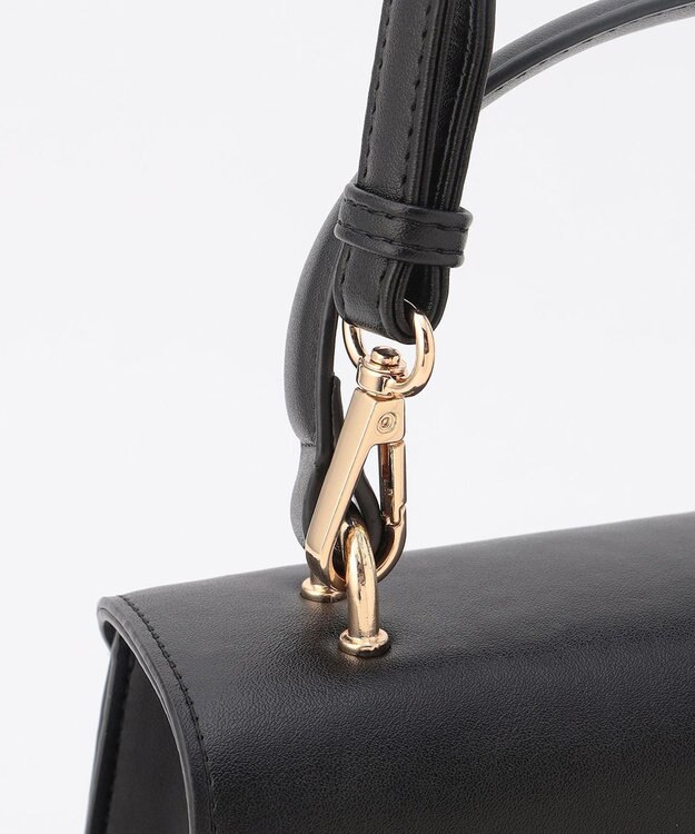 ANY SIS 【2WAY】コンビフラップ バッグ ブラックスエード