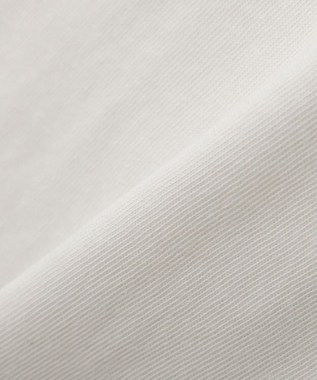 Green Parks ７分袖サイドシャーリングドッキングプルオーバ Off White