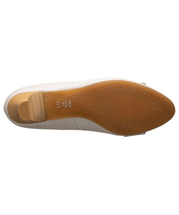 REGAL FOOT COMMUNITY 【ビューフィット】A14Y ラウンドトウデザインパンプス パンプス ライトベージュ型押