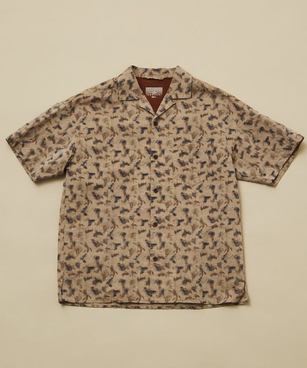 JOSEPH ABBOUD MOUNTAIN 【SPACE】OGアロハリーフ シャツ ダークブラウン系5