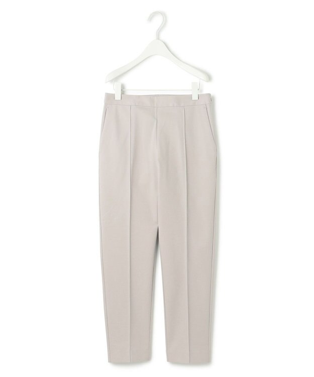 ICB 【洗える】コットンコンプレッシャー ストレートパンツ トープ系