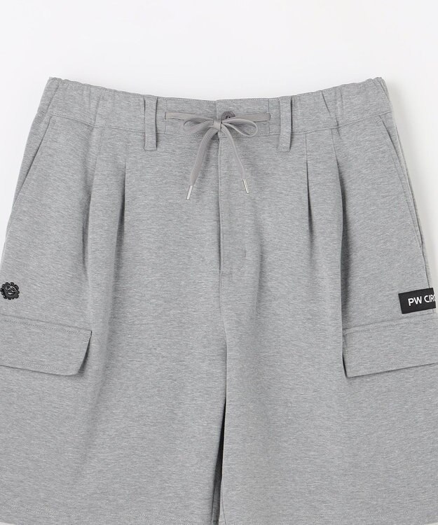 PW CIRCULUS 【MEN】ワイドハーフパンツ ゴルフ グレー系