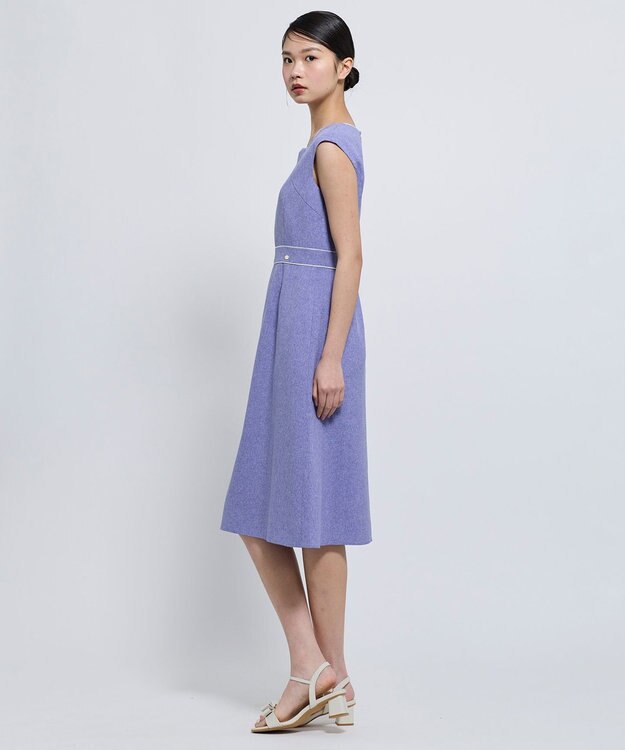 TOCCA 【松木育未さん着用】FLORAL SILHOUETTE ドレス ブルー系