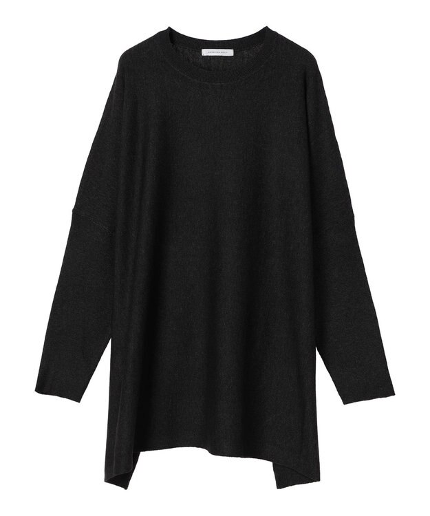 AMERICAN HOLIC バイパチポンチョライクＢＩＧニットチュニック Charcoal Gray