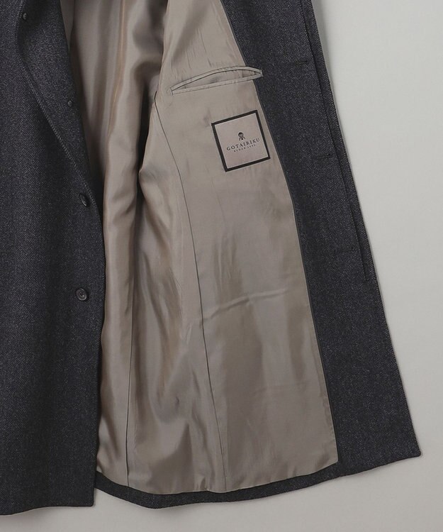 GOTAIRIKU ウールカシミヤビーバー_スタンドカラー グレー系8