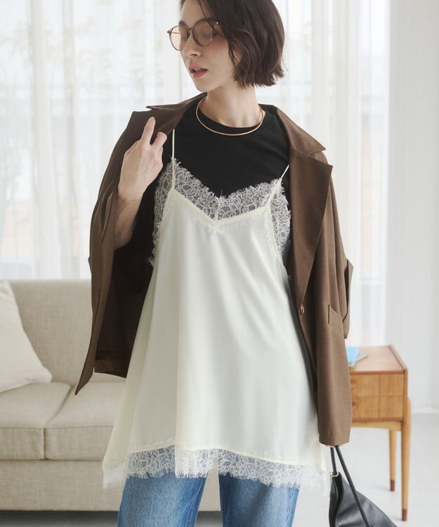 WEGO 【ANGIE VINTAGE】ハーフスリーブジャケット ブラウン