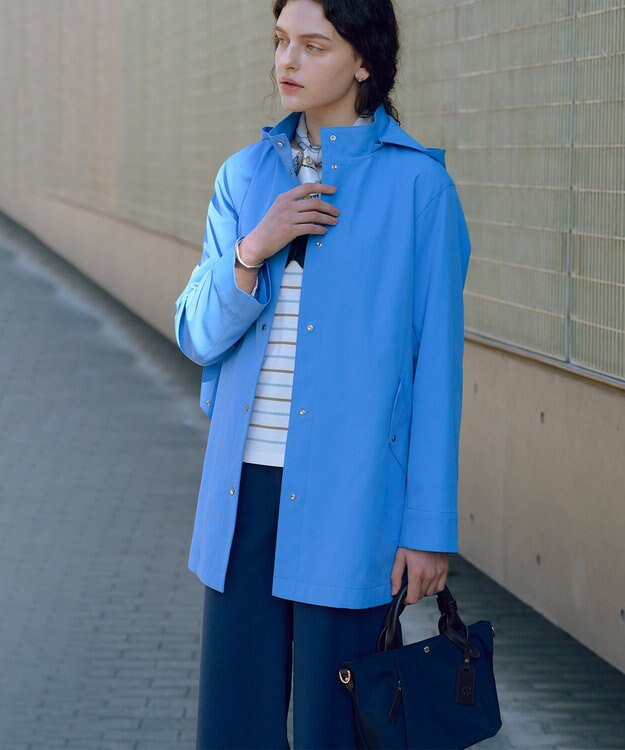 J.PRESS LADIES L バスクボーダー カットソー アクア＆ベージュボーダー系