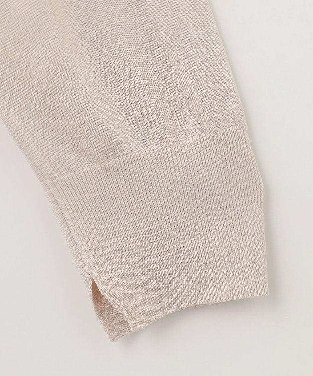 J.PRESS LADIES L 【洗える】 シルキーレーヨンストレッチ オーバーサイズ ニット アイボリー系