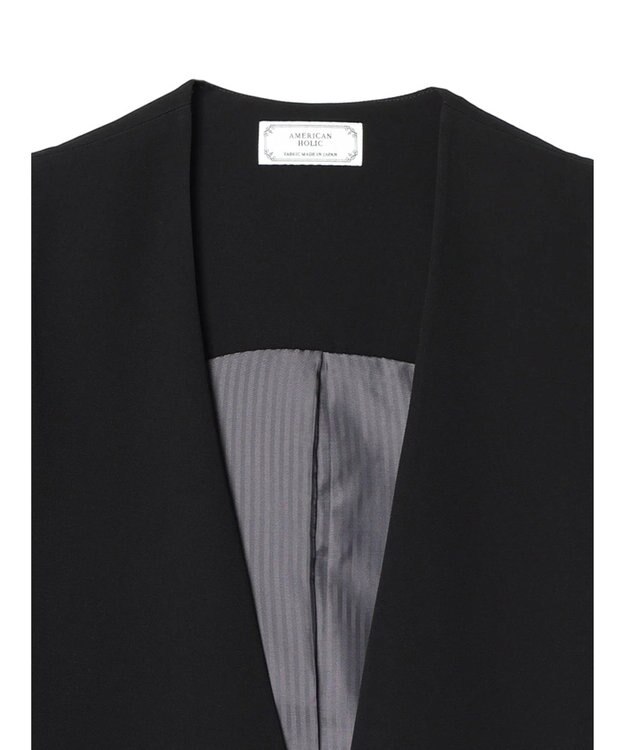 AMERICAN HOLIC ニュアンスベスト／ＰＲＥＭＩＵＭ Black