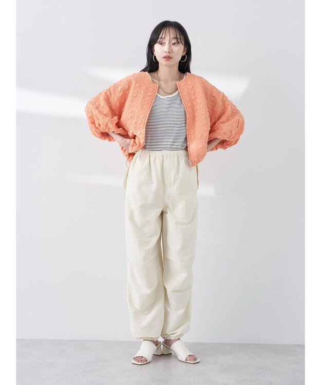 earth music&ecology バルーンシルエットパンツ（Ｉｖｏｒｙ） Ivory