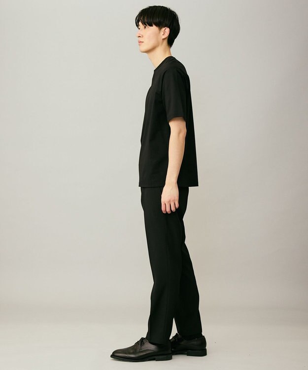 UNFILO MENS 【OCEANS 雑誌・web・YouTube 掲載】WOOL TOUCH 機能美パンツ スリム【東レ開発のウール見え高機能素材】 ブラック