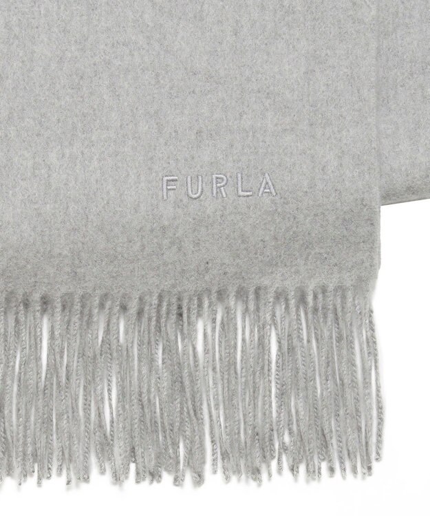 MOONBAT 【洗えるカシミヤ/大人百花1月号掲載】FURLA カシミヤ100%超大判無地 ストールマフラー／幅70cm グレー