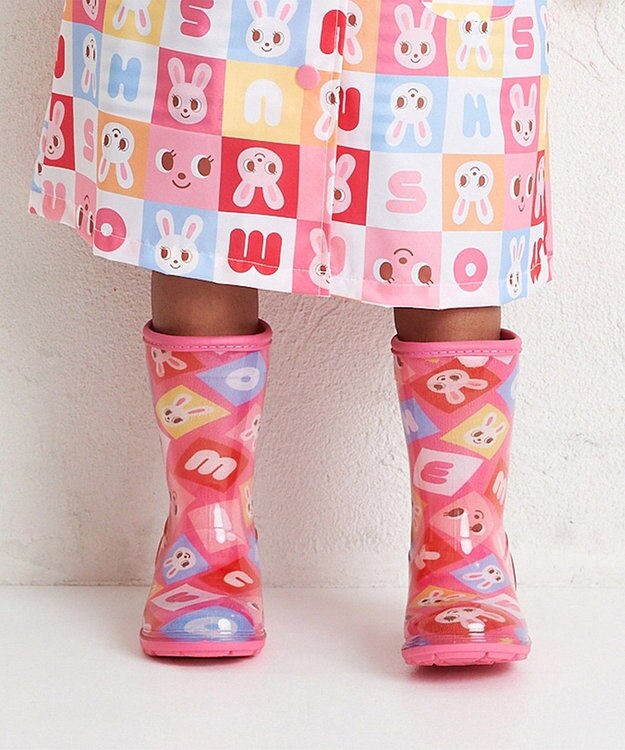 MIKI HOUSE HOT BISCUITS 【ミキハウス】【13-19cm】 レインブーツ ピンク