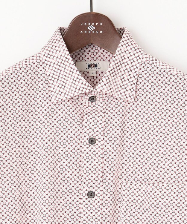 JOSEPH ABBOUD 【快適な着心地・イージーケア】ジャージーシャツ ワイン系5