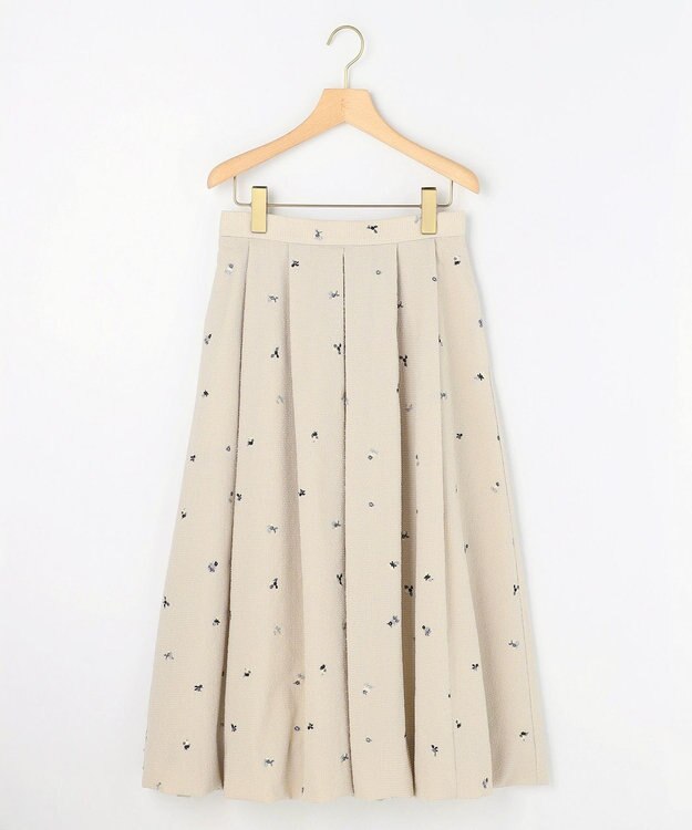 組曲 【先行予約・WEB限定】ミニフラワーエンブロイダリー スカート ベージュ系7