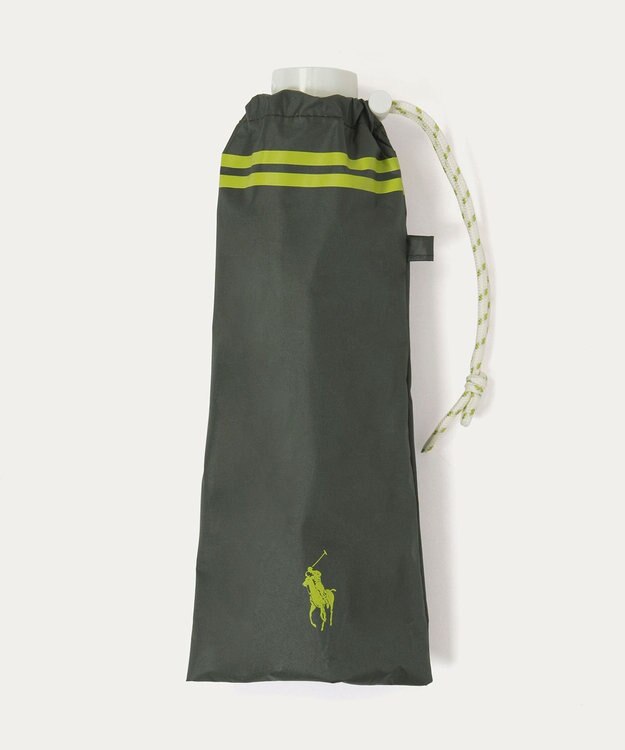MOONBAT 【 遮光率100％/遮熱/UV/軽量】POLO RALPH LAUREN（ポロ ラルフローレン）晴雨兼用日傘 ワンポイント ポロポニー バイカラー  折りたたみ傘 カーキー